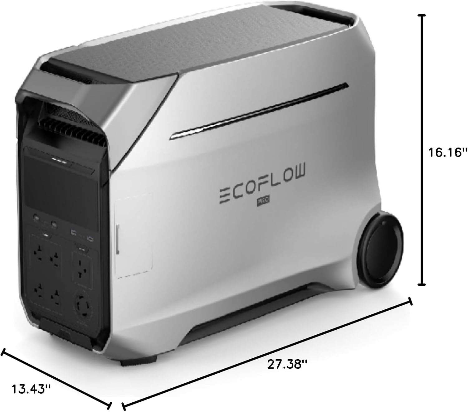 4096Wh DELTA Pro 3,4000-Watt Output, LFP Power Station, Home Backup, Camping, Push-Button Start Battery Generator