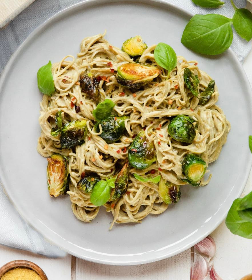 Explore Cuisine Organic Edamame Spaghetti - Pack of 6 (8 Oz) - Easy-To-Make Gluten Free Pasta - High in Plant Protein & Fiber - Vegan, Keto Friendly, Non- GMO - 24 Total Servings