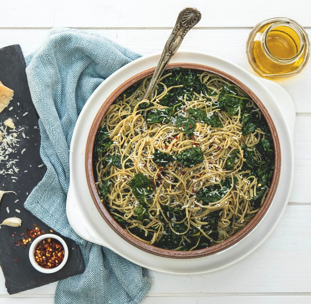 Explore Cuisine Organic Edamame Spaghetti - Pack of 6 (8 Oz) - Easy-To-Make Gluten Free Pasta - High in Plant Protein & Fiber - Vegan, Keto Friendly, Non- GMO - 24 Total Servings
