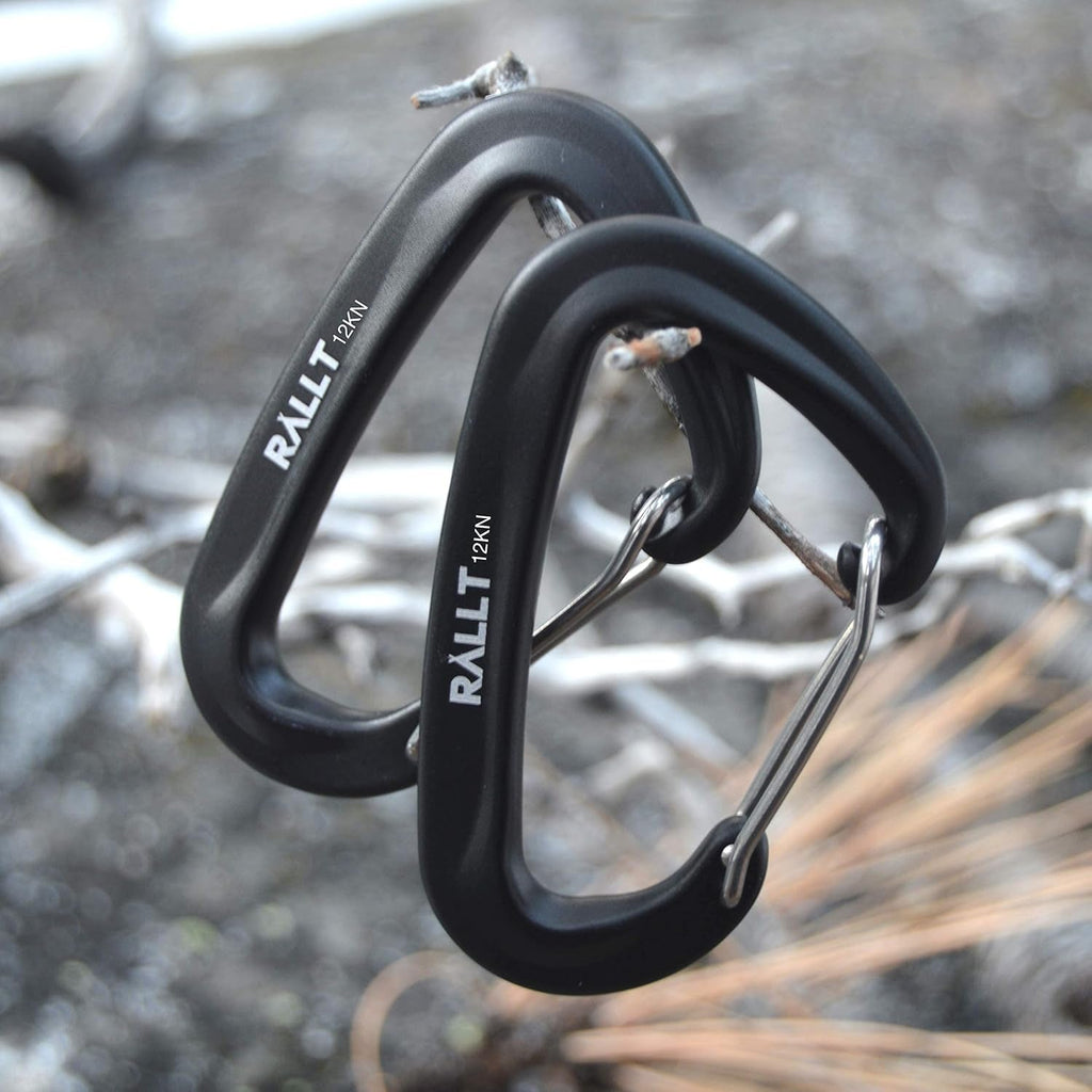 Heavy Duty 12Kn Carabiner Clip for Hiking, Hammock, and Backpacking - Lightweight Aluminum Camping Accessory