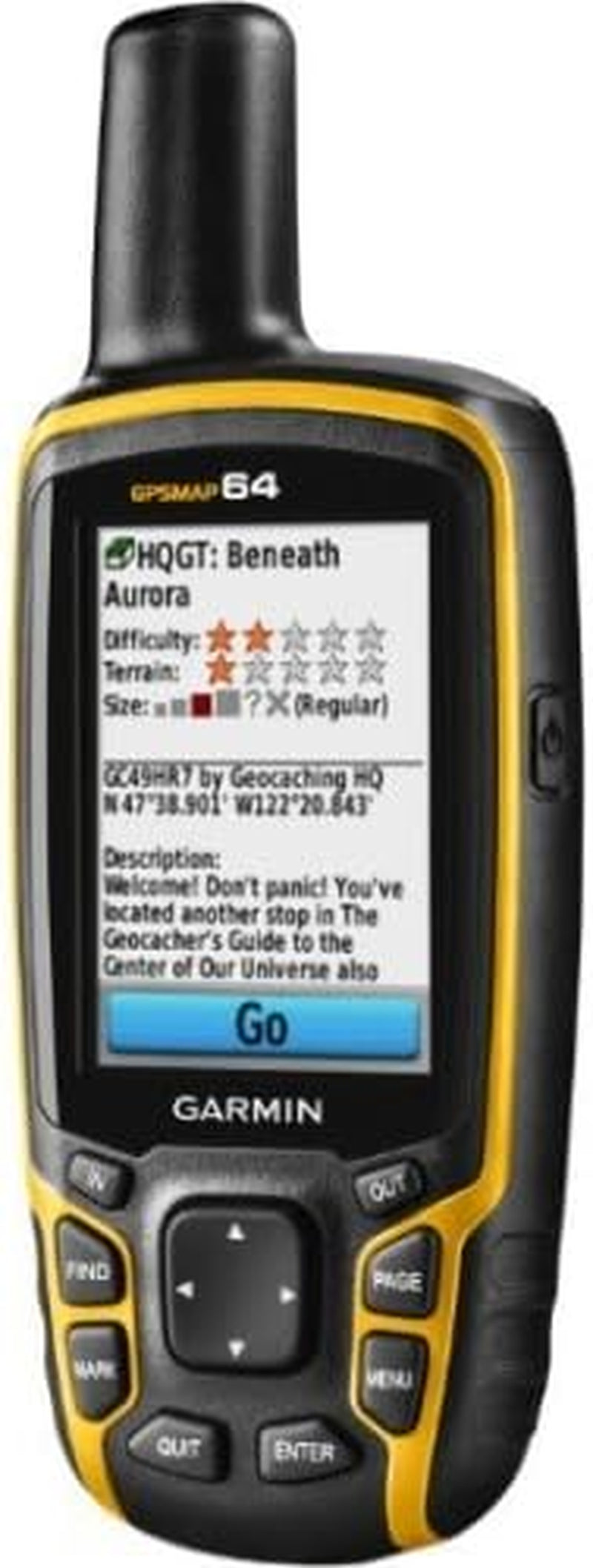 Garmin 010-01199-00 GPSMAP 64 Worldwide with High-Sensitivity GPS and GLONASS Receiver