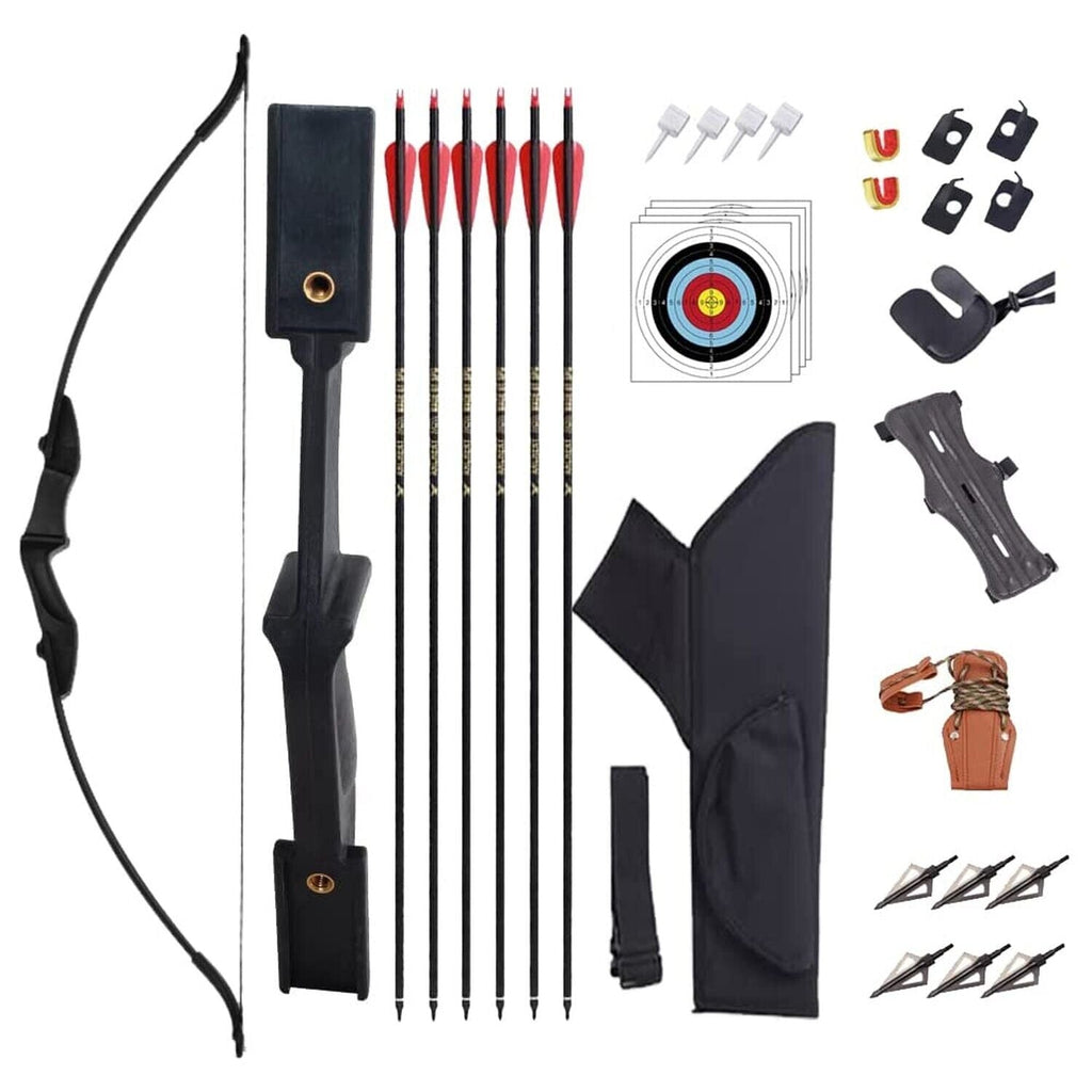 Archery Takedown Recurve Bow and Arrow Set for Youth and Adult Beginners