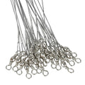 100-Piece Stainless Steel Fishing Leaders Kit — Wire Leaders, Swivels & Snap Connectors for Saltwater & Freshwater