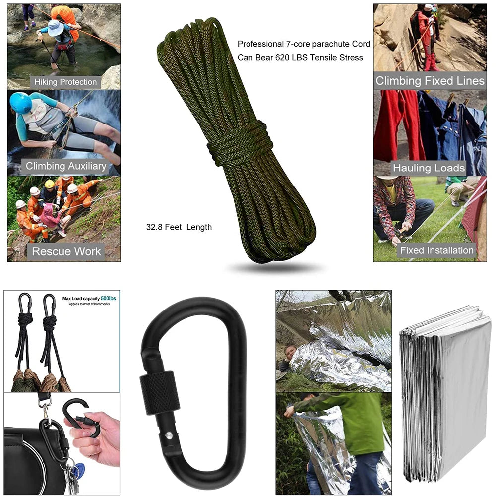 First Aid Survival Kit 15-in-1 | Emergency Camping