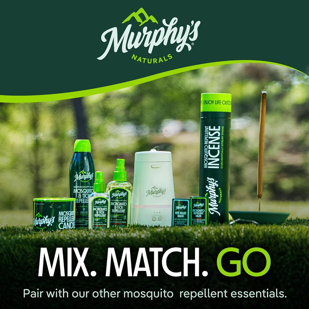 Murphy'S Naturals Mosquito & Tick Bug Repellent Spray, Oil of Lemon Eucalyptus for Skin + Outdoor Gear, 4 Ounce Pump, 2-Pack