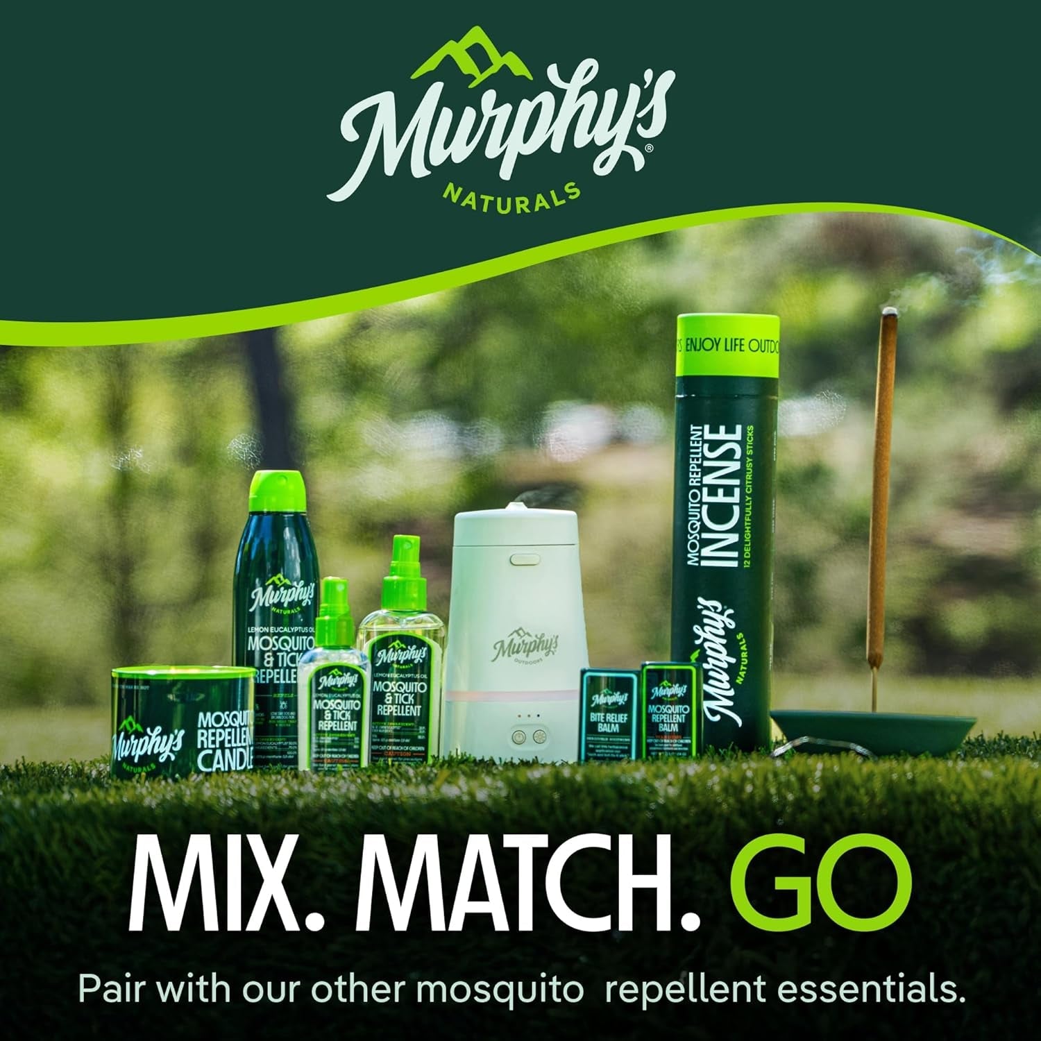 Murphy'S Naturals Mosquito & Tick Bug Repellent Spray, Oil of Lemon Eucalyptus for Skin + Outdoor Gear, 4 Ounce Pump, 2-Pack