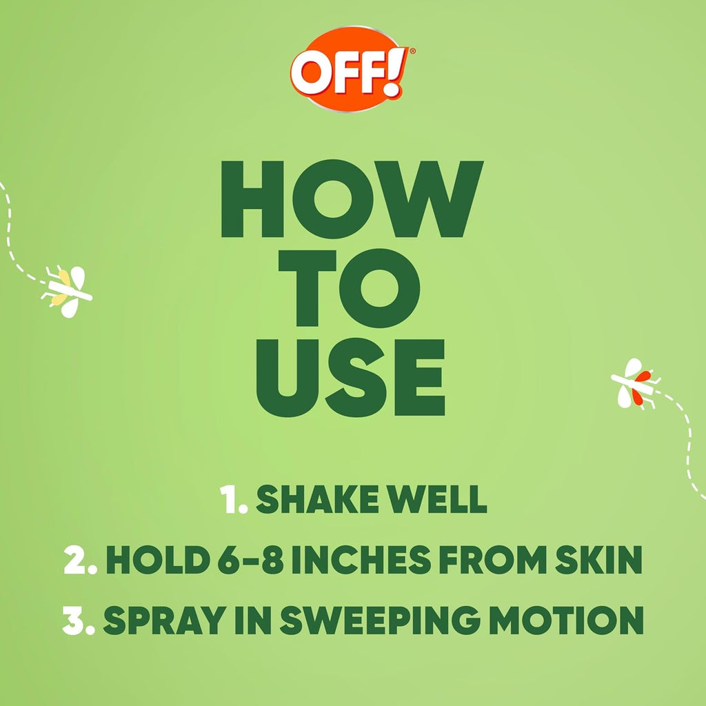 OFF! Deep Woods Insect Repellent Aerosol, Dry, Non-Greasy Formula, Bug Spray with Long Lasting Protection from Mosquitoes, 4 Oz, 2 Count