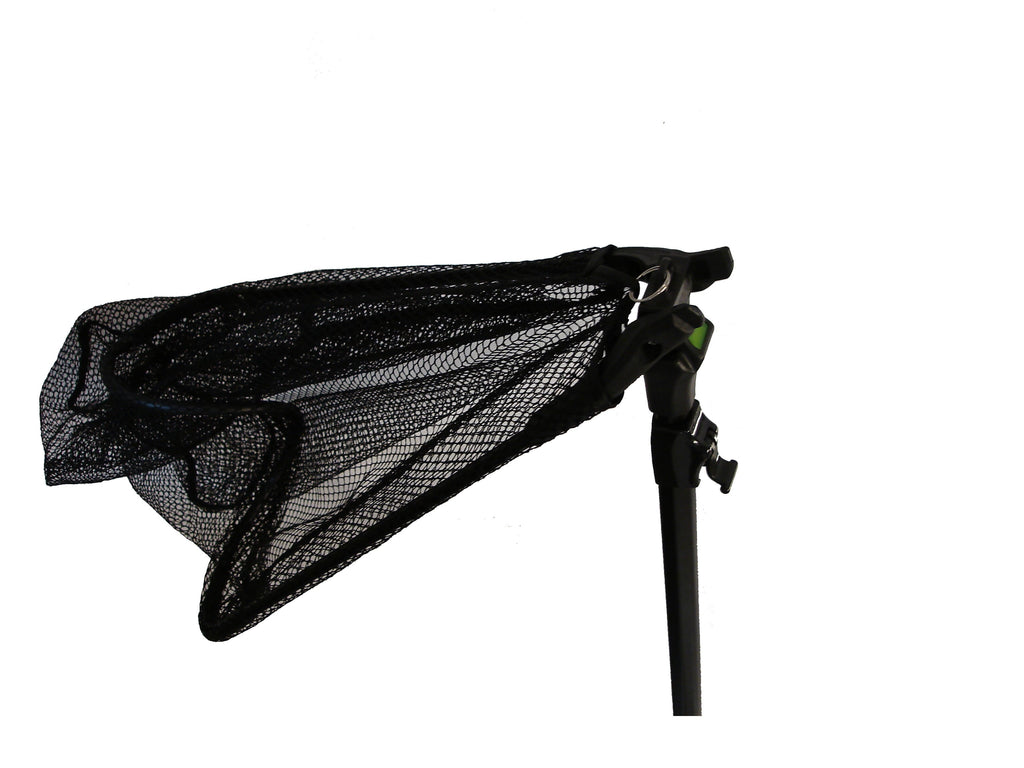 Collapsible Fishing Net with 16 x 14 Hoop and Black Transparent Mesh