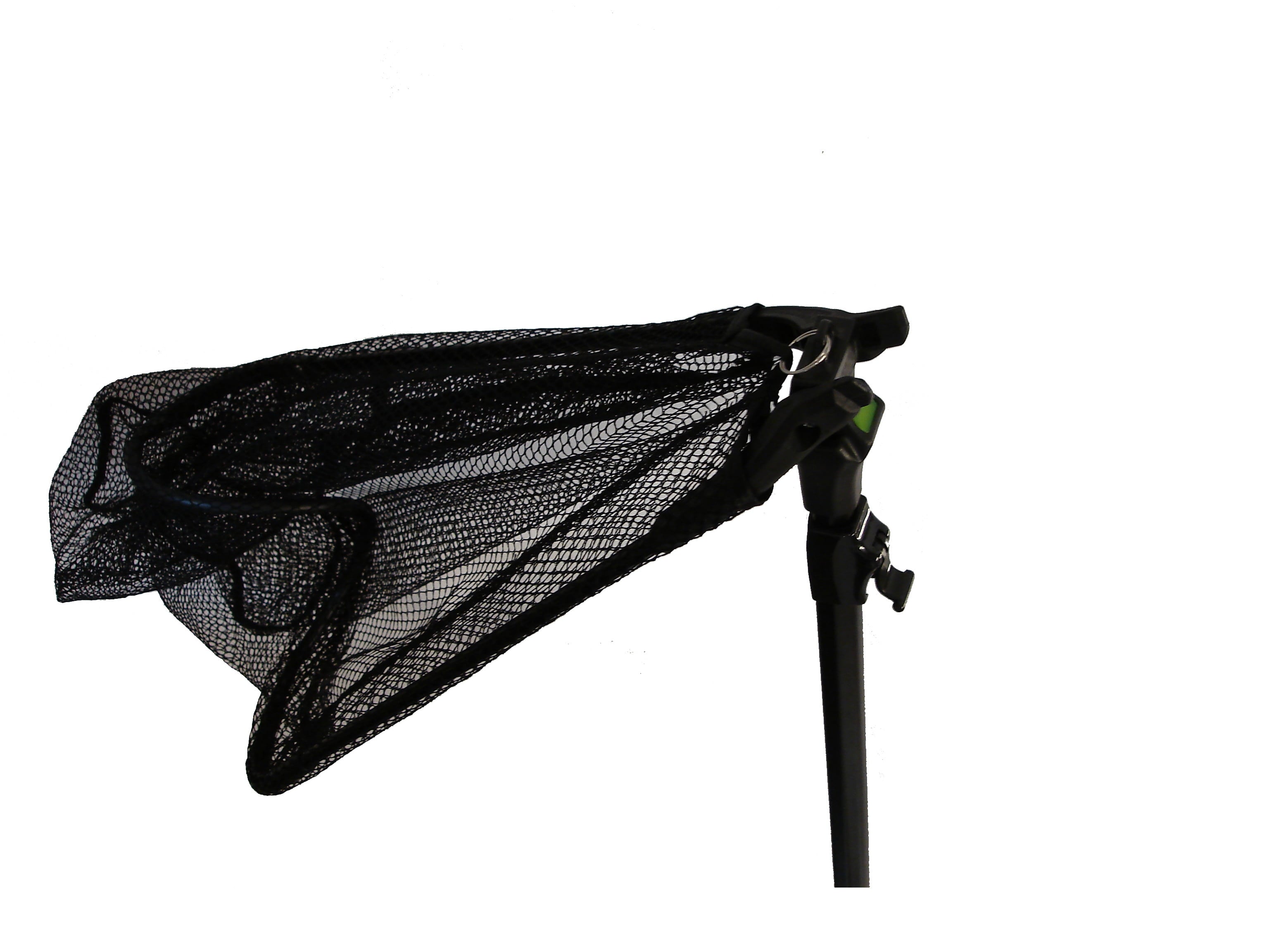 Collapsible Fishing Net with 16 x 14 Hoop and Black Transparent Mesh