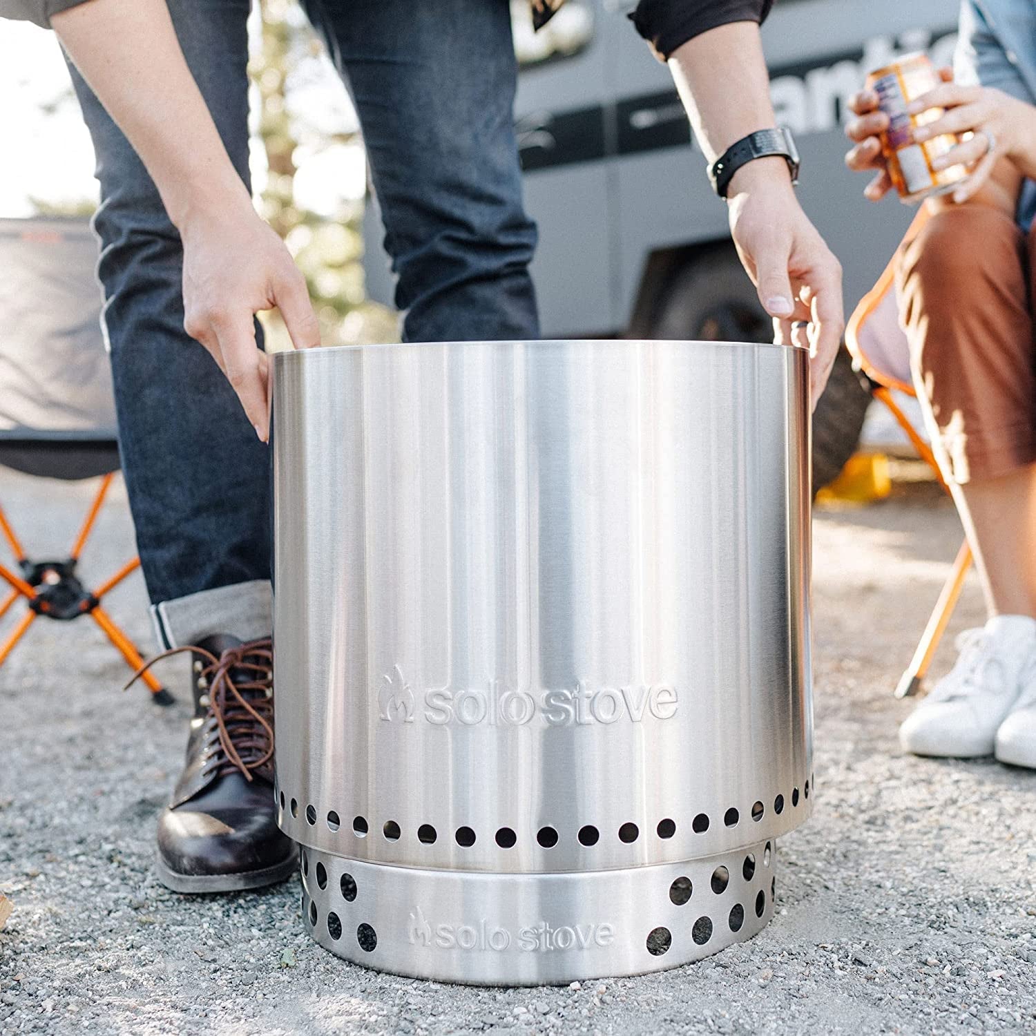 Elevated Stainless Steel Ranger Stand for Smokeless Fire Pits