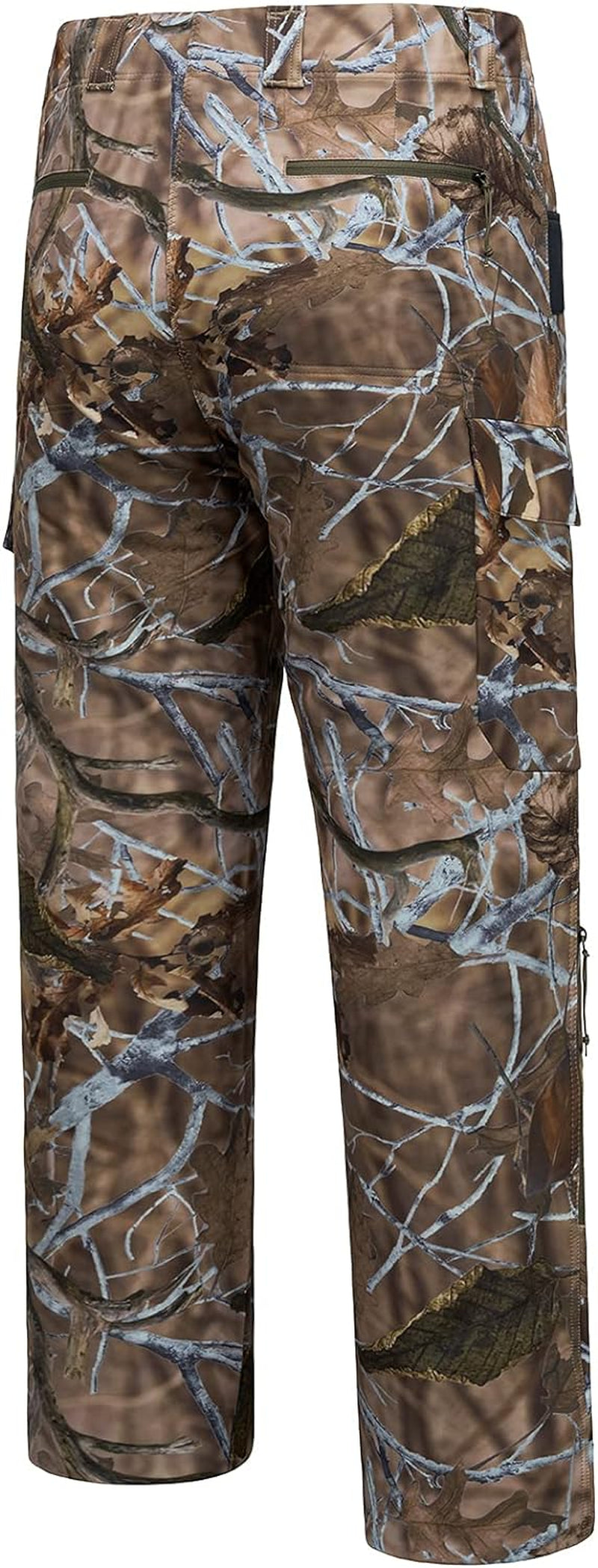 Men's Stretch Hunting Pants with Water-Resistant Camo Design