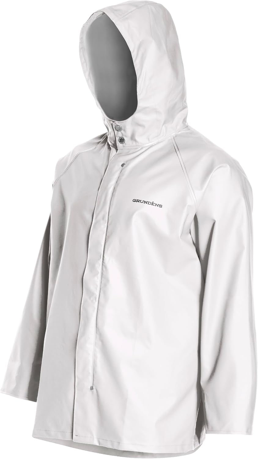 Grundens Men's Shoreman Jacket - Waterproof and Stain-Resistant Seafood Processing Outerwear