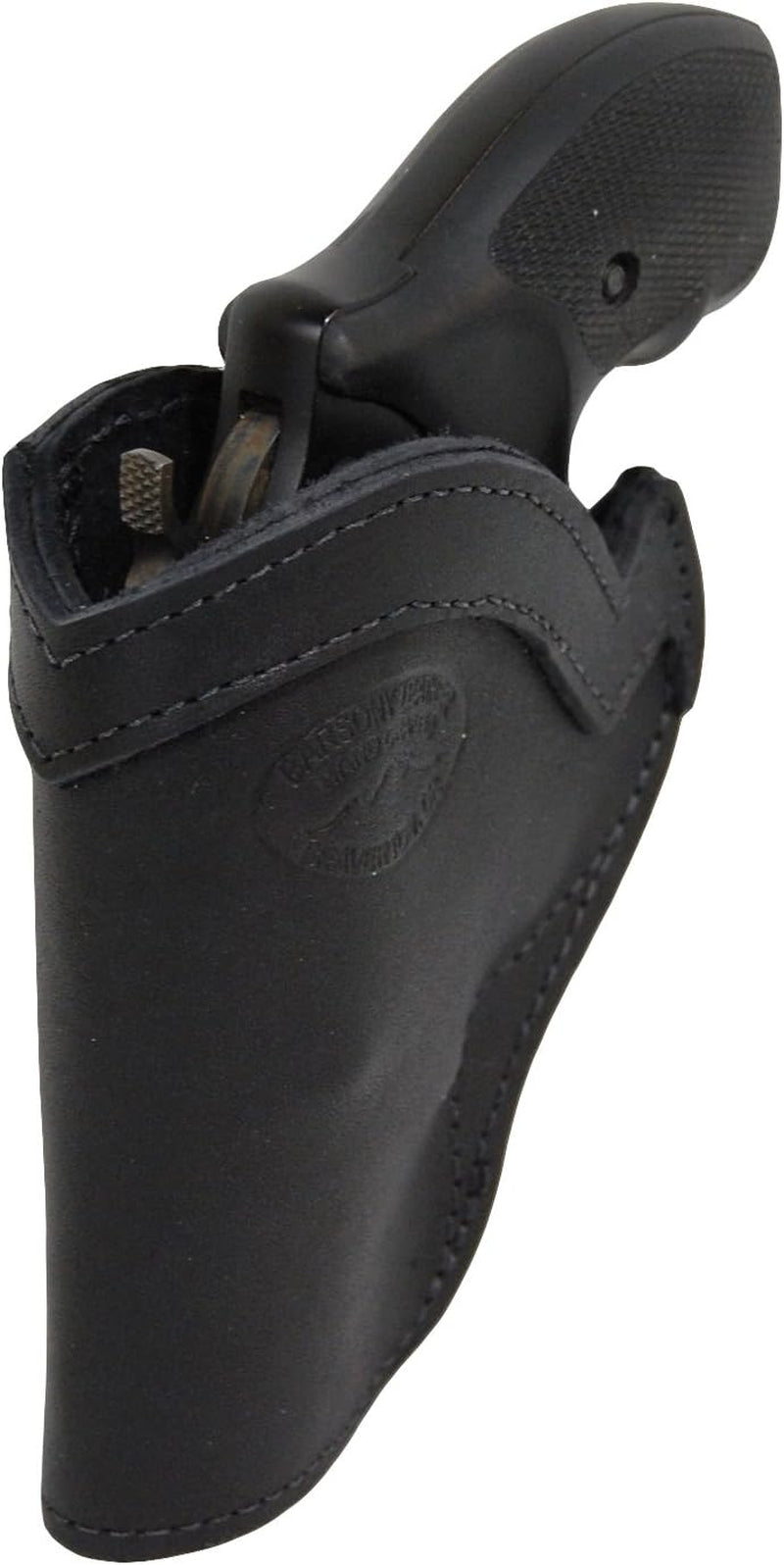 Black Leather Inside-the-Waistband Holster for 2 Snub Nose .38/.357 Revolvers
