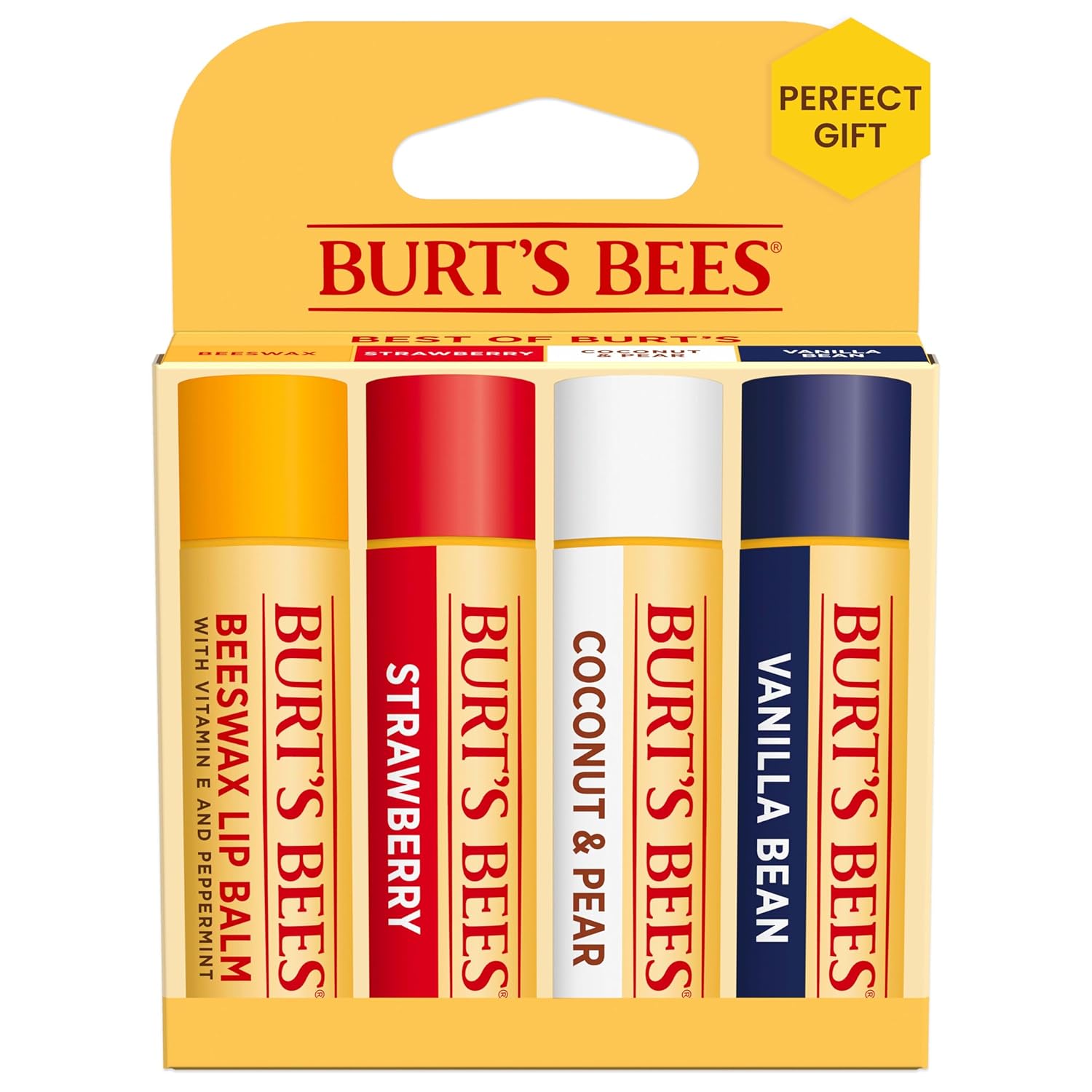 Burt's Bees Beeswax Lip Balm - 4-Pack Variety