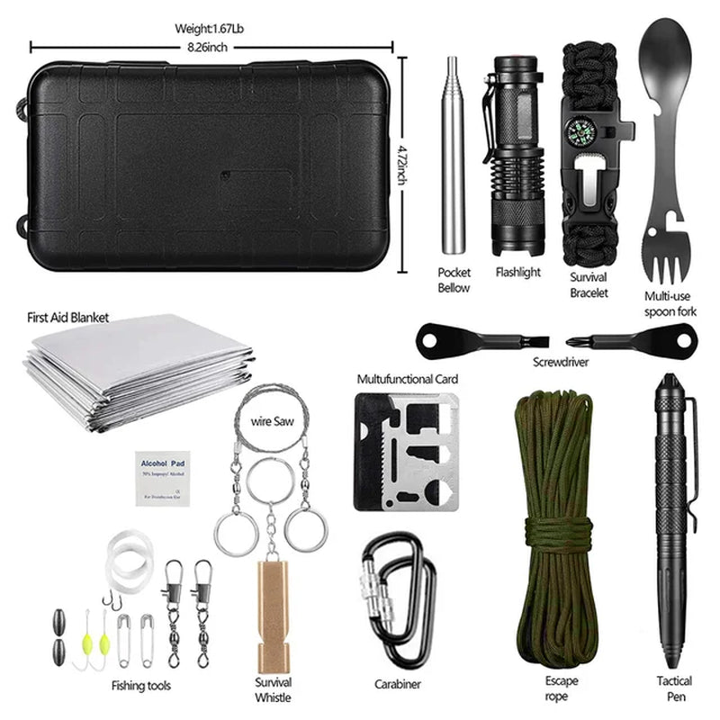 First Aid Survival Kit 15-in-1 | Emergency Camping