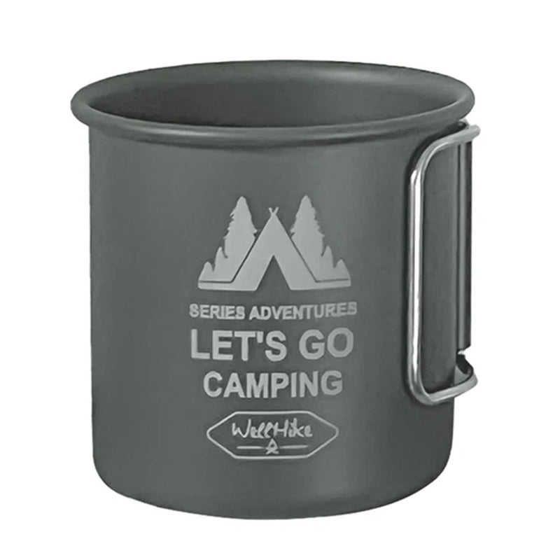 Aluminium Alloy Folding Camping Mug - 300ML Ultra-Light Travel Water Cup