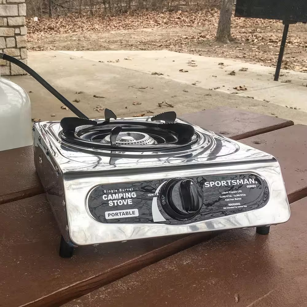 Adjustable Single Burner Camping Stove