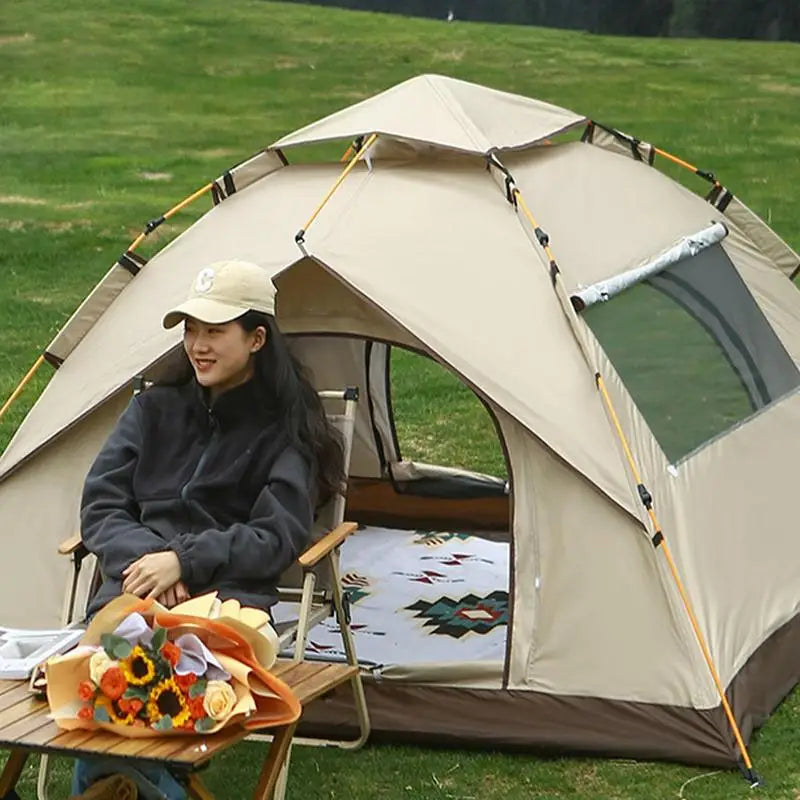 Automatic Waterproof Sun Protection Camping Tent for Patio Picnics