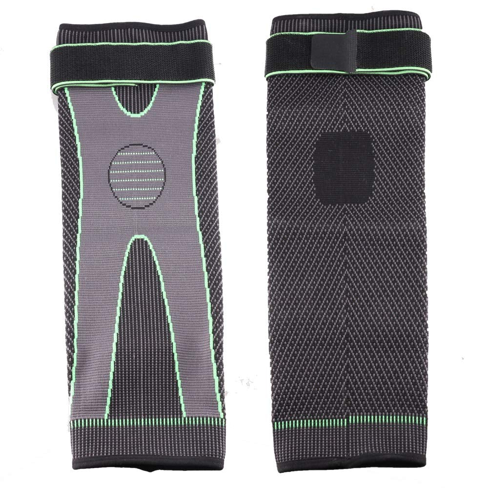 Compression Full Leg Sleeves with Knee Support - Green, X-Large (1 Pair)