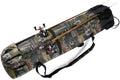 Canvas Fishing Rod and Reel Organizer Travel Carry Case - Holds 5 Poles and Tackle