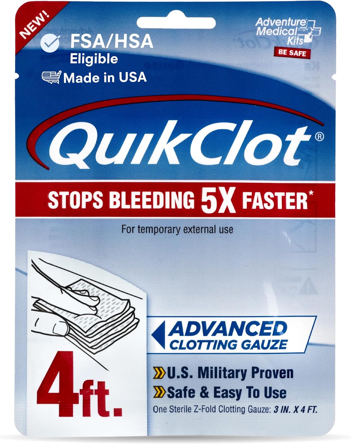 Celox Rapid Hemostatic Gauze