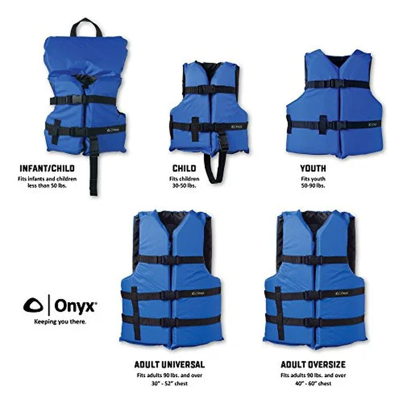 Blue Nylon Youth Life Jacket