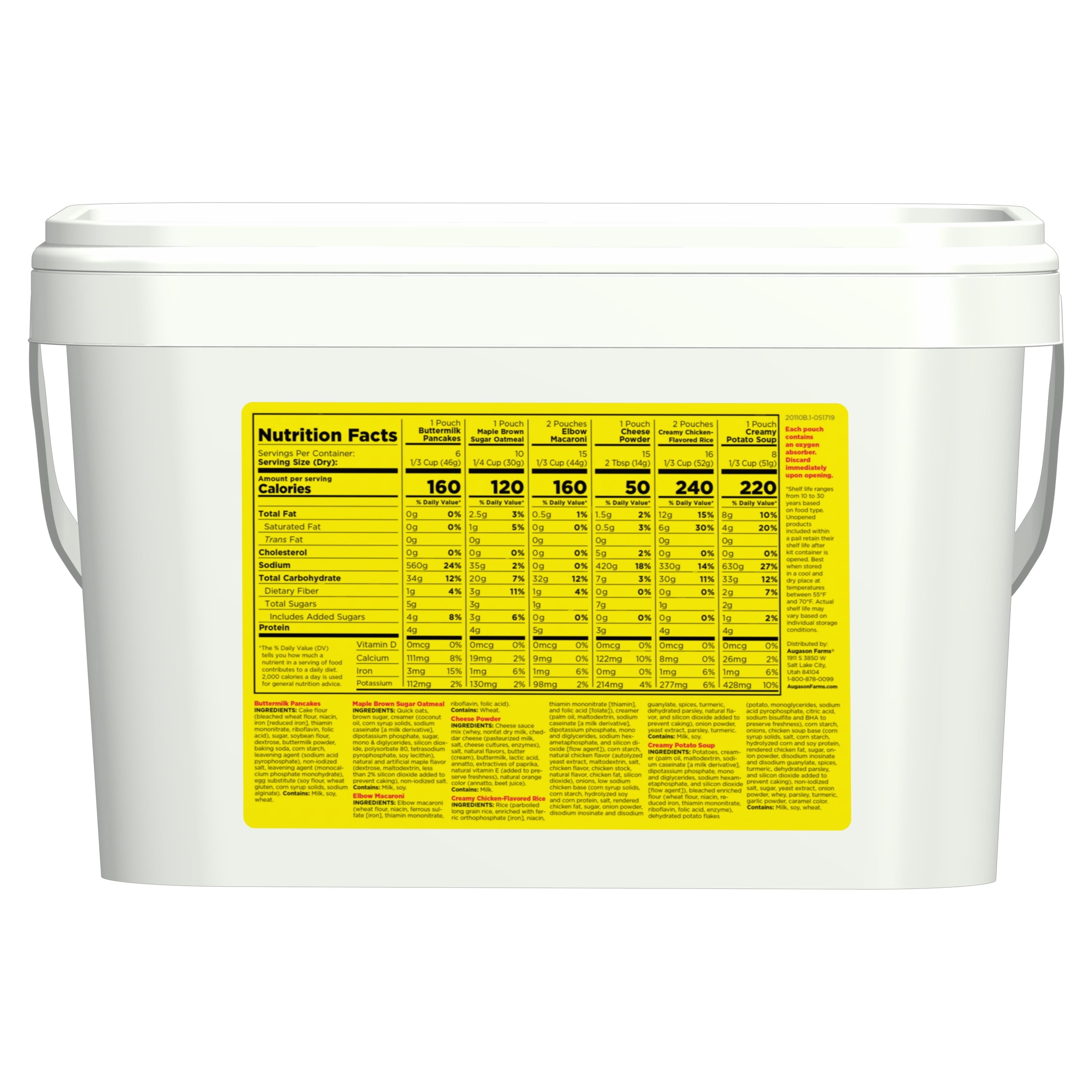 48-Hour 4-Person Emergency Food Supply, 95 Oz - Pack of 2