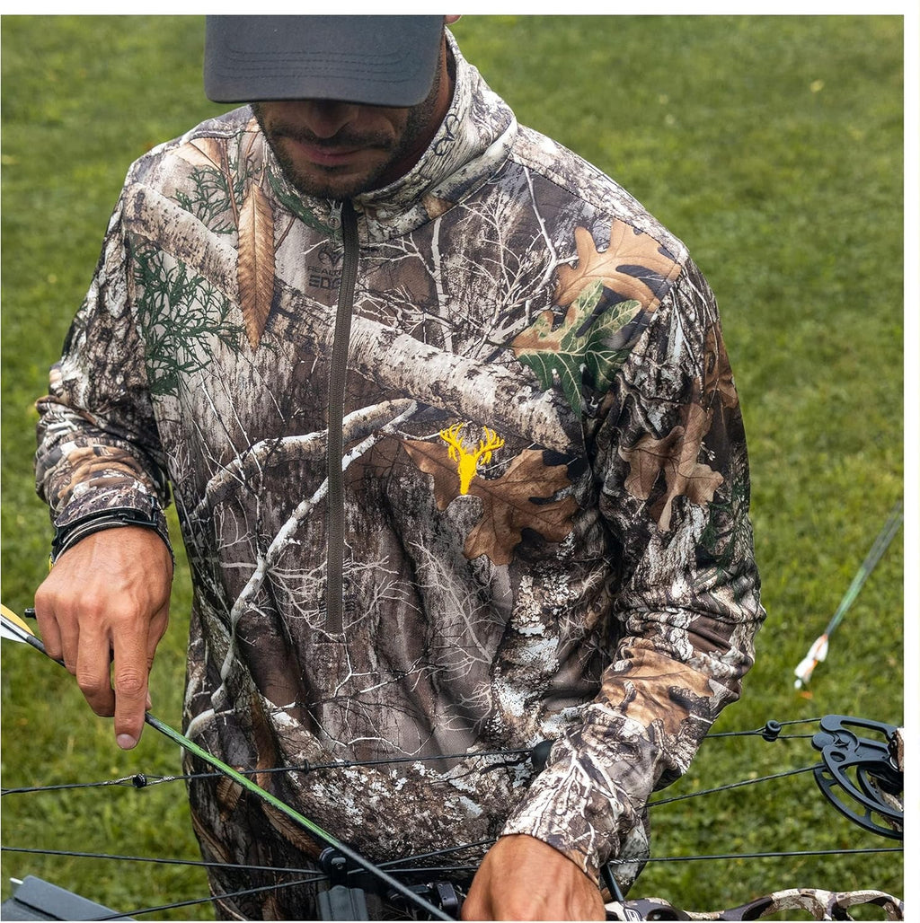 Men's Camouflage 1/4 Zip Performance Shirt