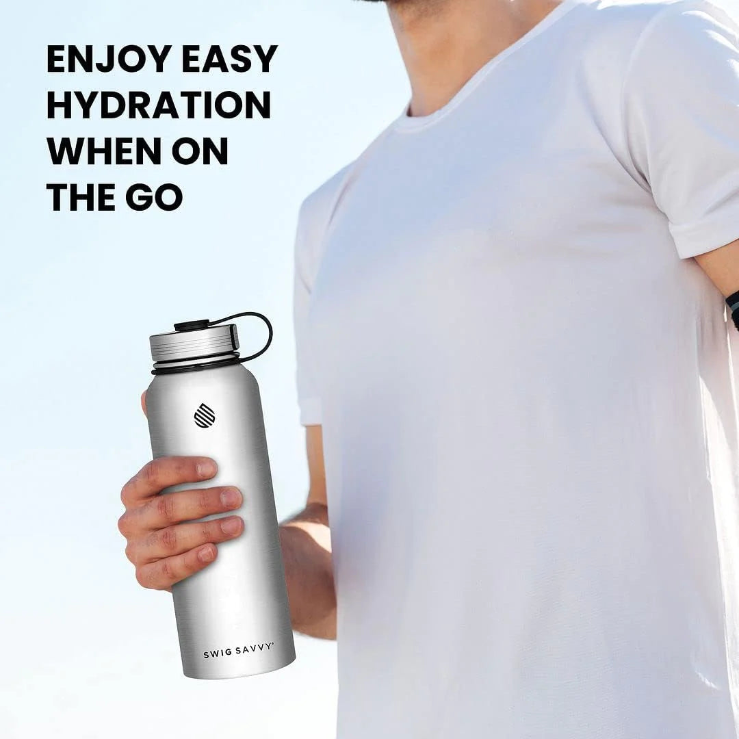Insulated Stainless Steel Sports Water Bottle - 32 oz