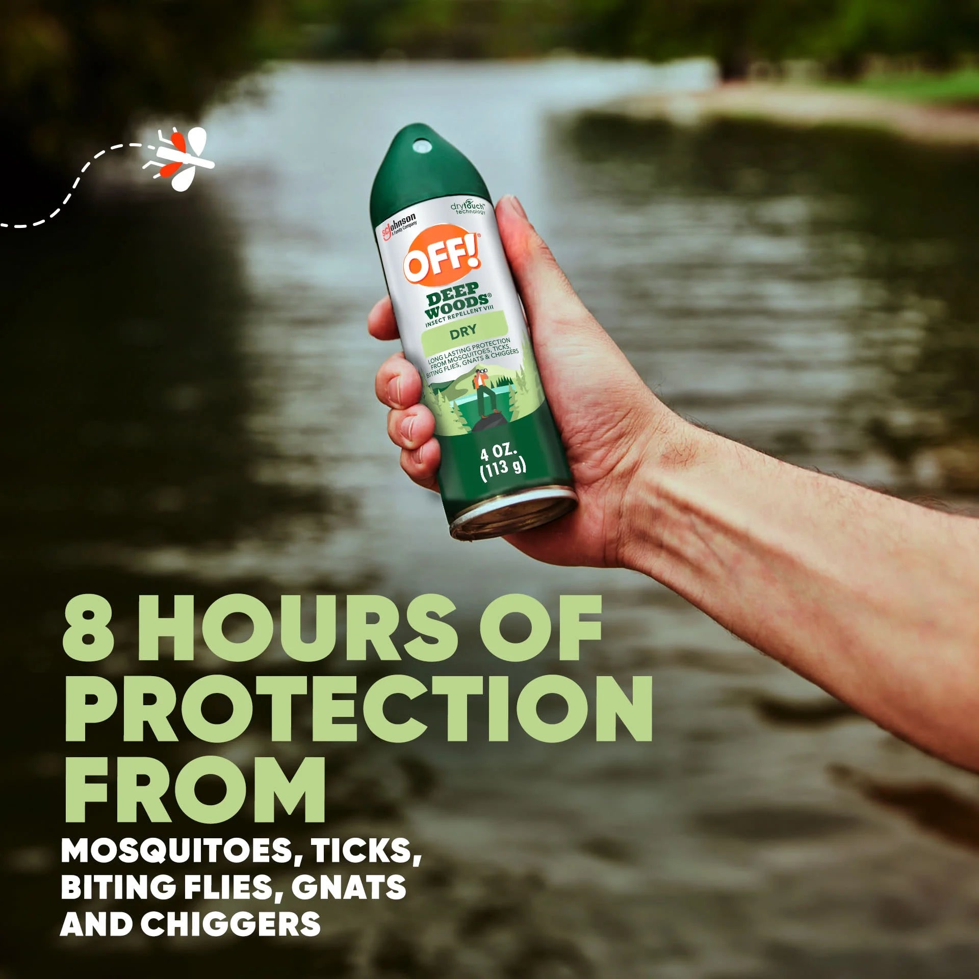 Deep Woods Long Lasting Protection Insect Repellent Aerosol with 25% Deet - 4 oz