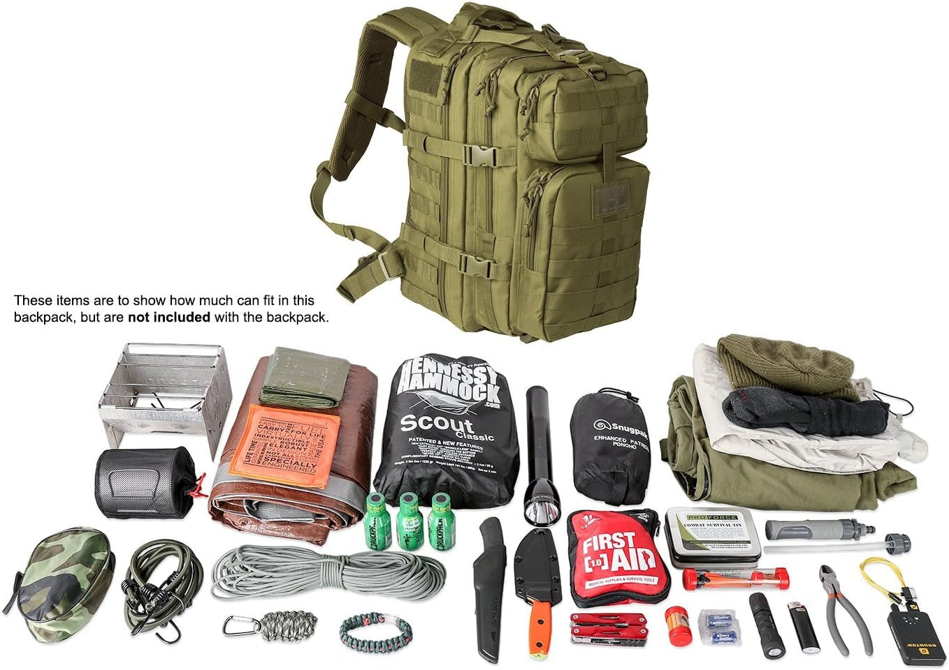 Bravo 34L Travel and Work Backpack for Men, Olive Drab