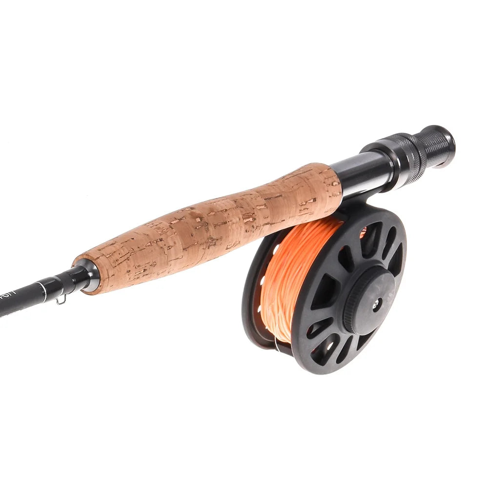 9-Foot Fly Fishing Rod and Reel Combo Set with Carry Bag, 10 Flies - Complete Starter Kit