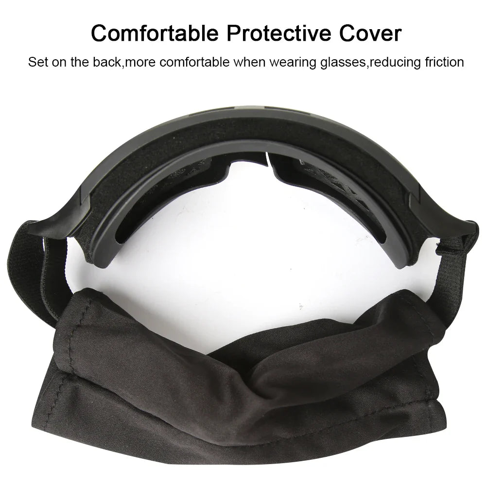 Tactical Airsoft Goggles - Anti-Fog, 3 Lens Protection for Hunting, Cycling, Shooting, and More