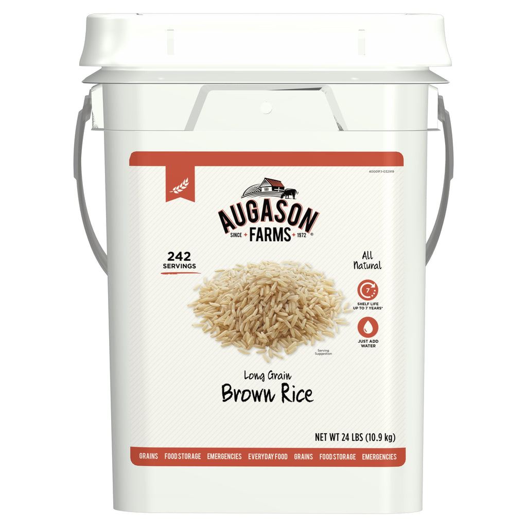 Emergency Food Storage Pail - Long Grain Brown Rice