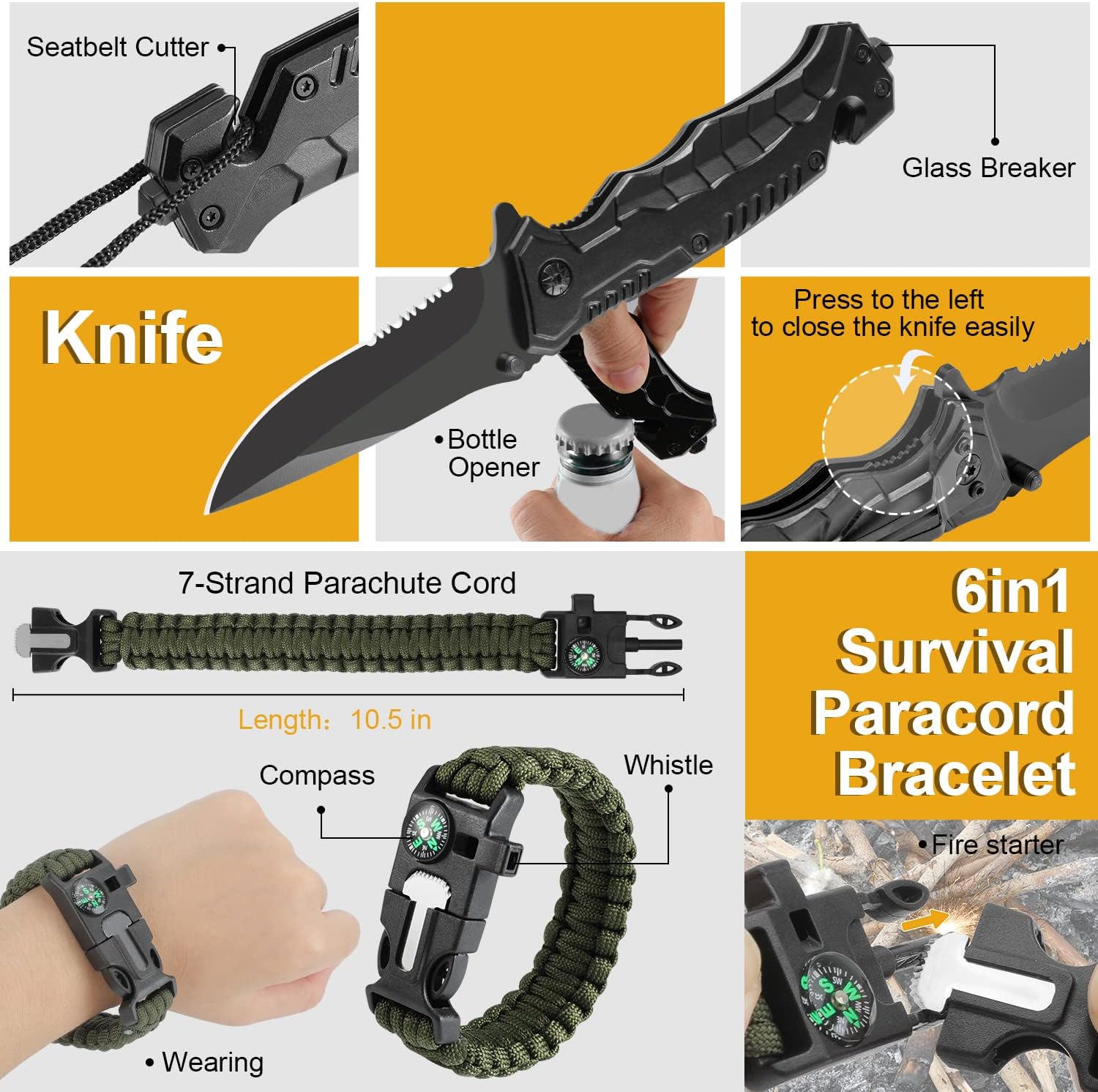 Survival Gear Kit - Camping and Hunting Essentials