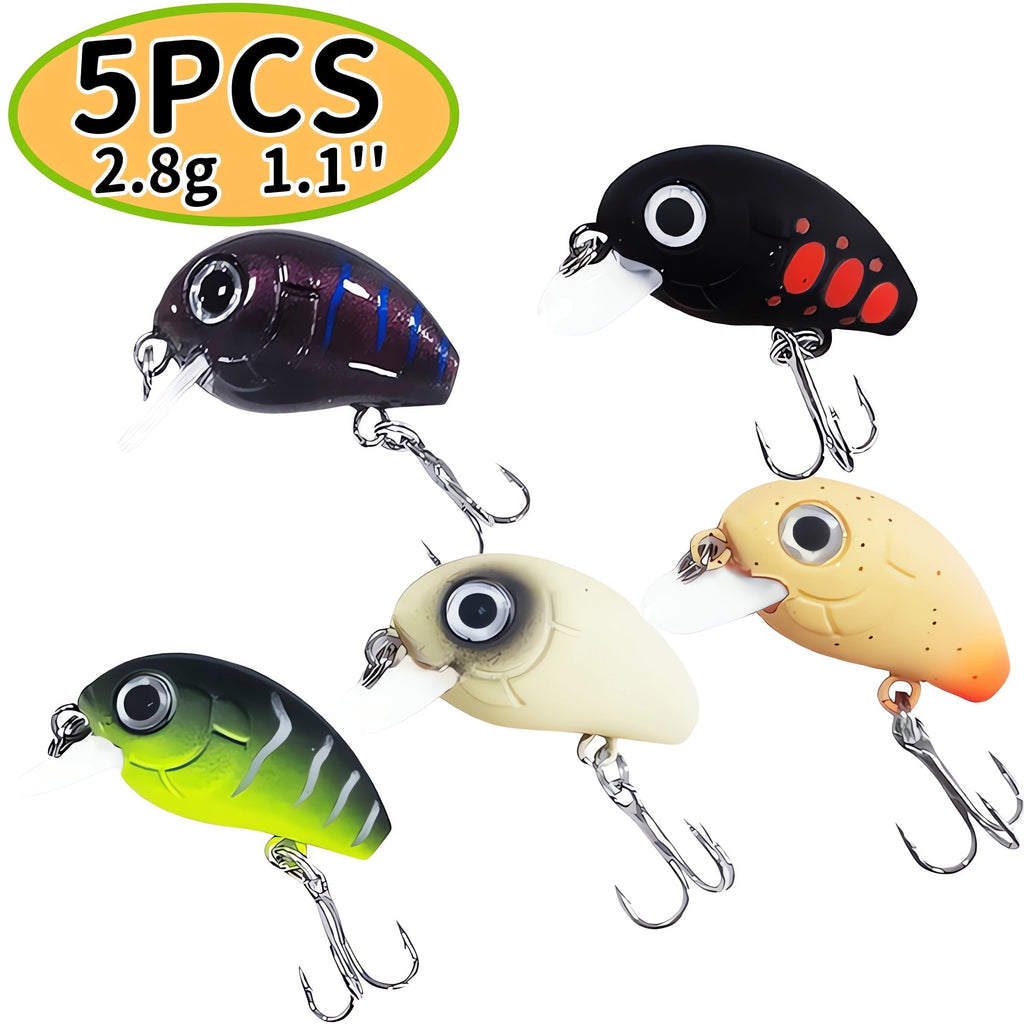 Hard Body Fishing Lure Assortment — Crankbaits, Spinnerbaits, Topwater Poppers & Jerkbaits, 12-Piece