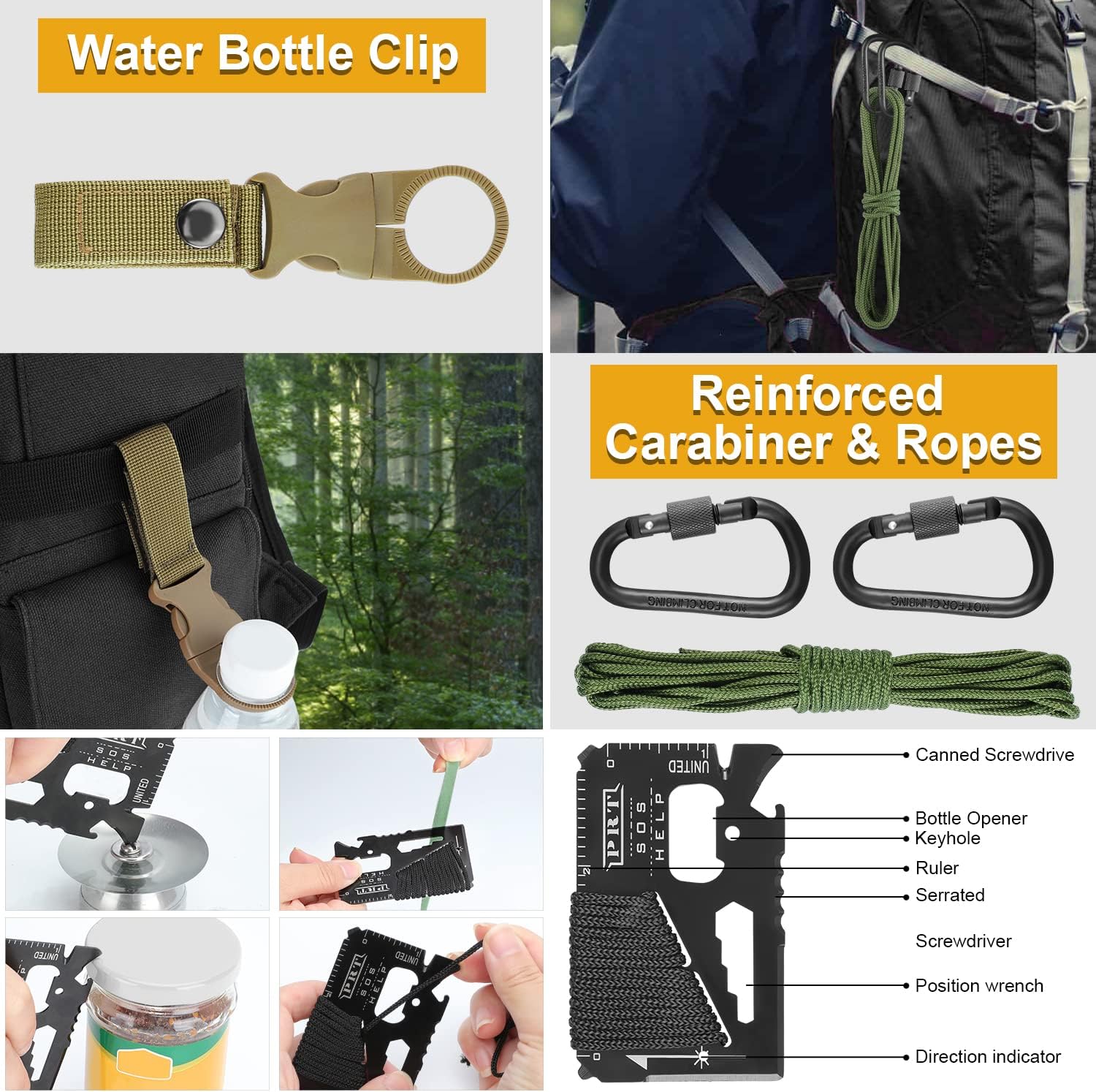 Survival Gear Kit - Camping and Hunting Essentials