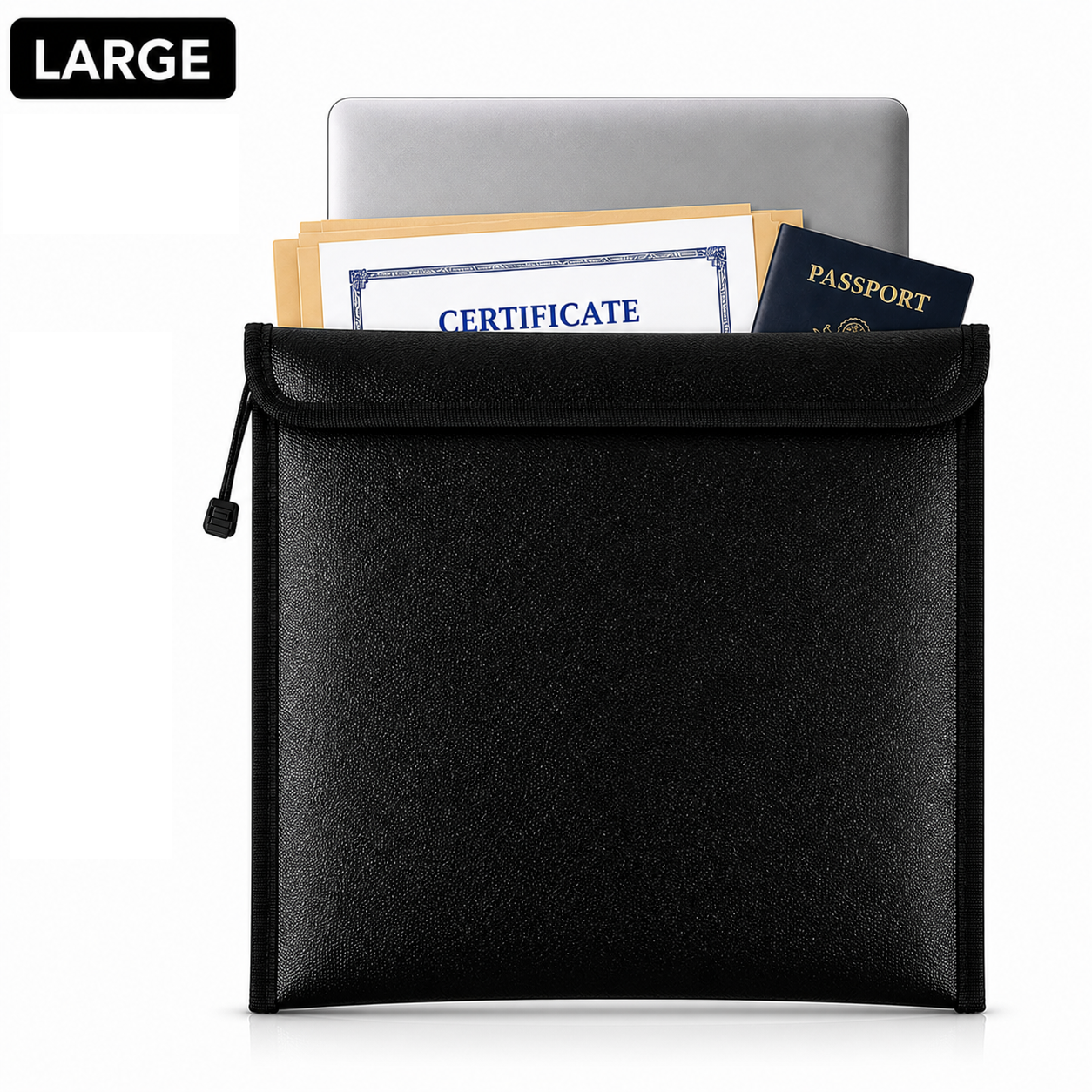 Fireproof & Water Resistant Document Bag – Money & File Safe Storage Pouch