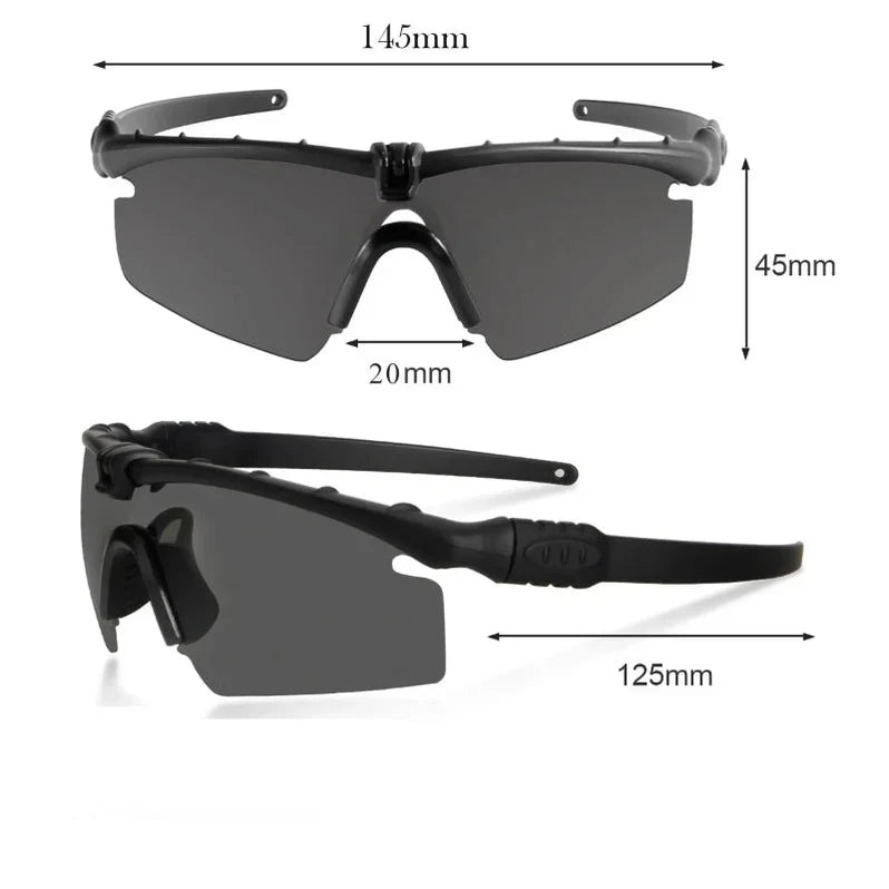 Tactical Goggles with UV Polarized Lenses – Outdoor Protective Eyewear for Airsoft, Cycling & Hiking
