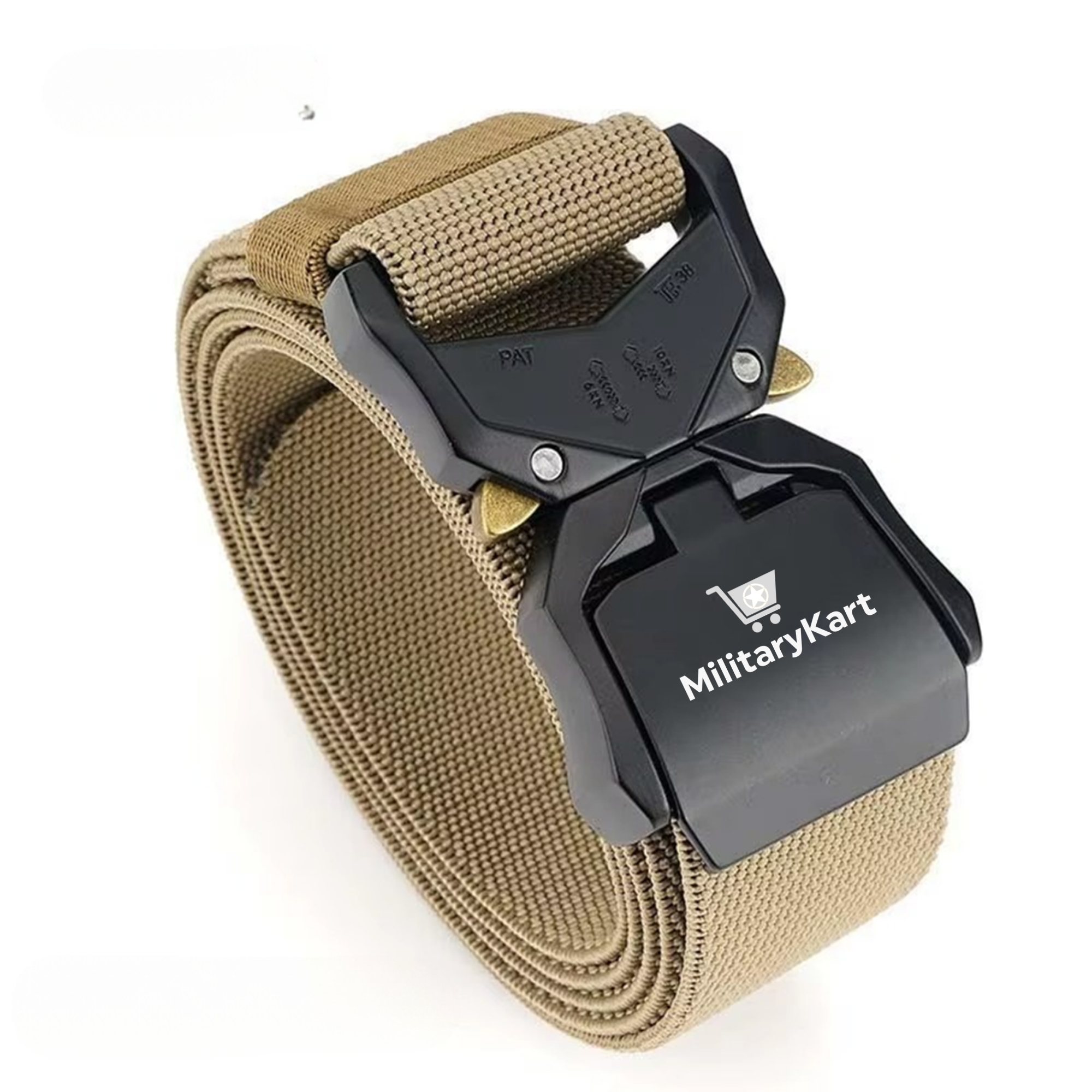 Heavy Duty Tactical Belt for Men with Metal Alloy Quick Release Buckle