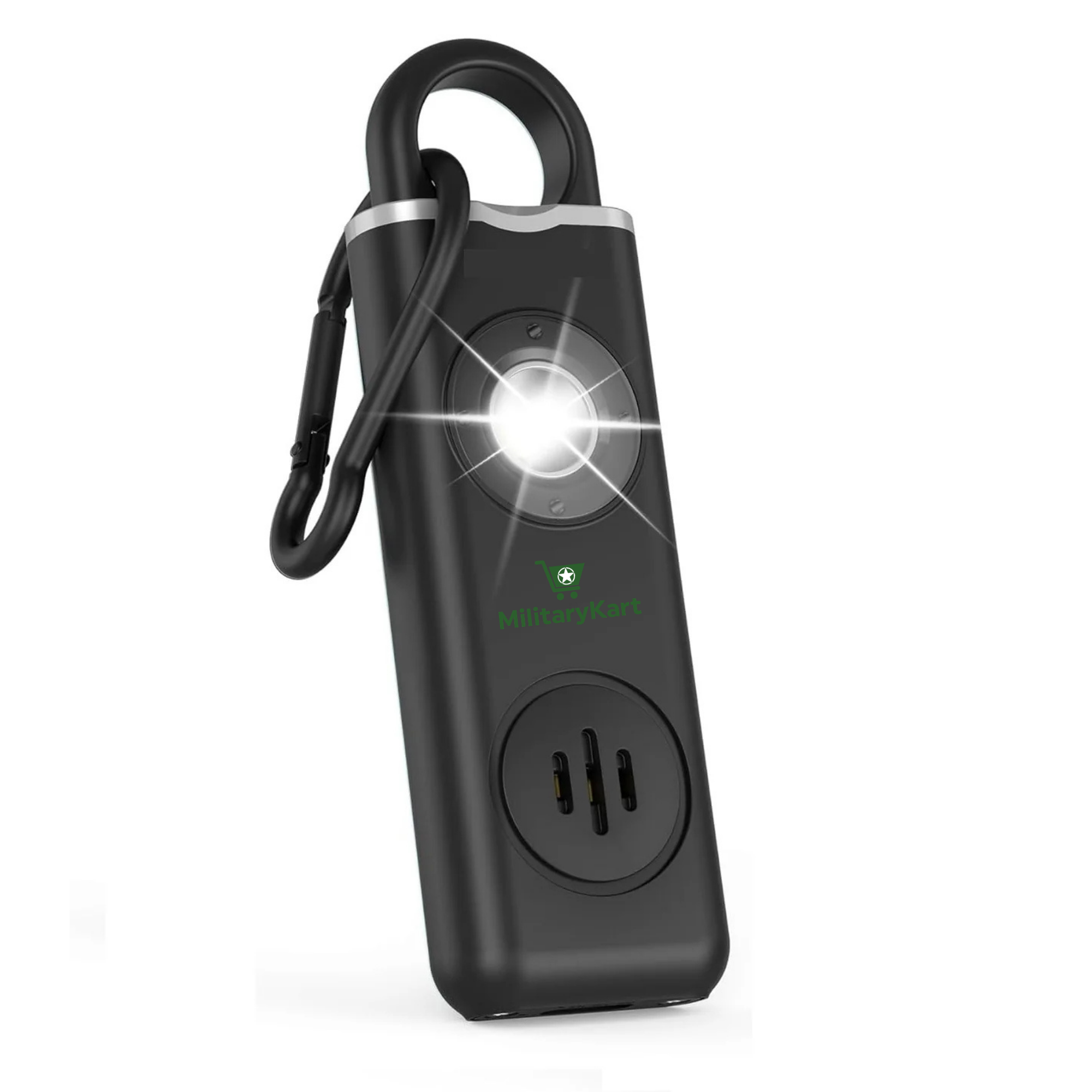 Self Defense Alarm Keychain – 130dB Rechargeable Personal Safety Alarm with LED Light & Carabiner