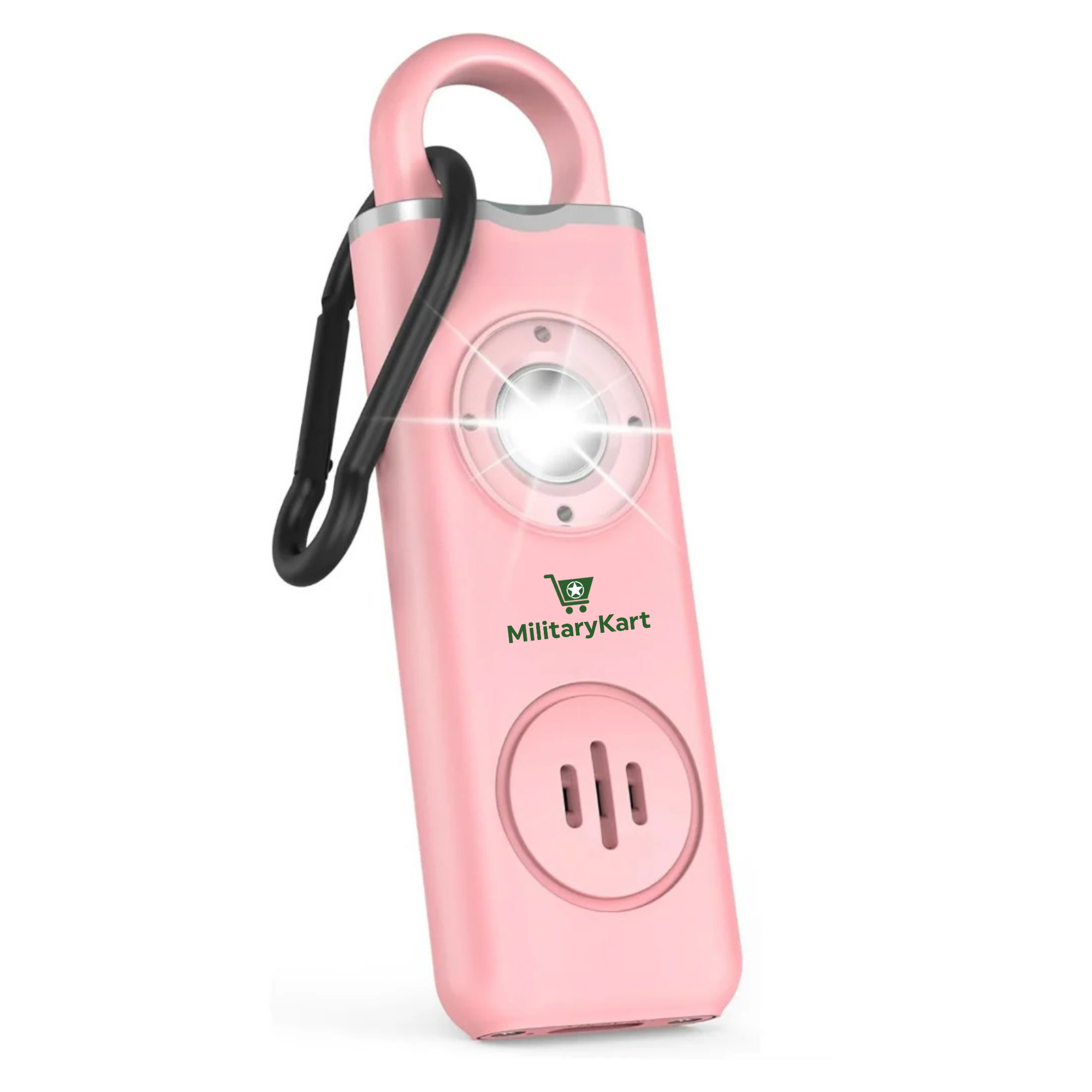 Self Defense Alarm Keychain – 130dB Rechargeable Personal Safety Alarm with LED Light & Carabiner