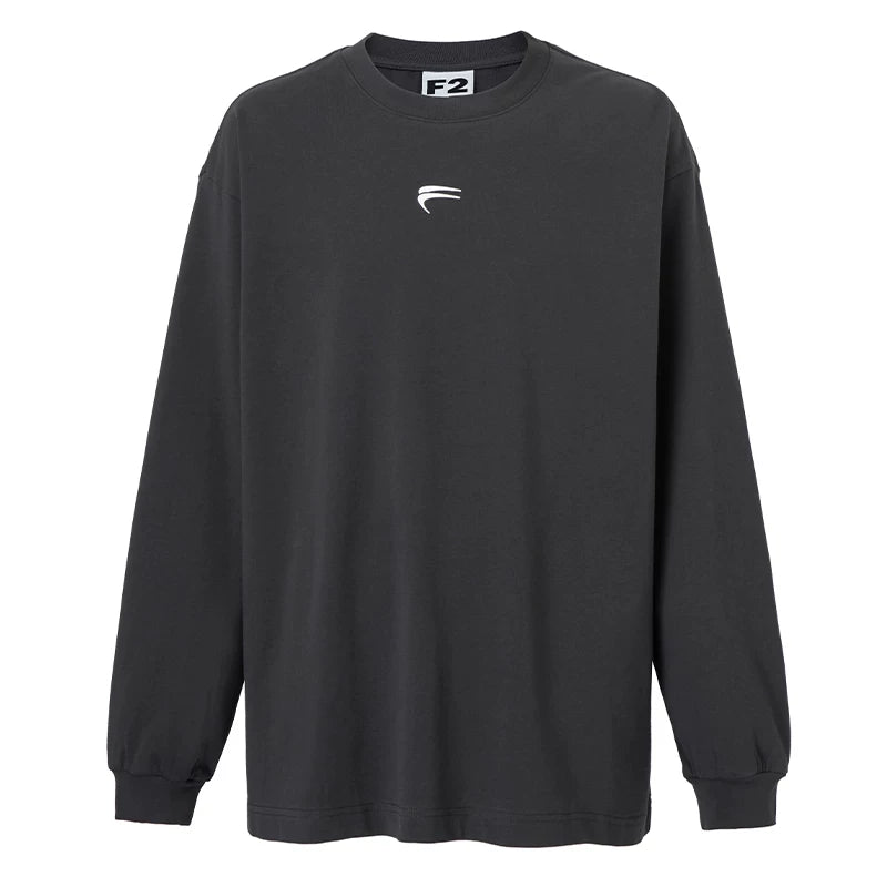 F2CE autumn and winter long sleeved multi-color trendy basic print loose casual couple pure cotton inner layer men's T-shirt base shirt