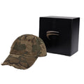 F2CE vintage American worn-out camouflage duckbill cap embroidered logo shallow curved brim cap for men and women casual couple baseball cap