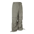F2CE trendy knee high pocket pleated casual pants, high street Vibe assault pants, loose straight leg workwear pants