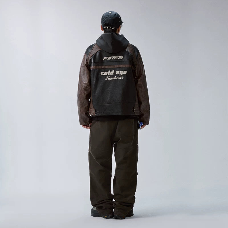 F2CE segmentation deconstruction functional workwear casual pants autumn and winter loose wide leg American trend Vibe style high street pants