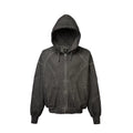 F2CE vintage dyed solid color functional hooded cardigan with fleece hoodie, loose deconstruction zipper casual jacket, trendy men
