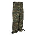 F2CE vintage wide leg loose cleanfit casual straight leg pleated paratrooper pants trendy green camouflage pocket work pants