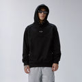 F2CE trendy hoodie men's metal logo hooded autumn and winter heavyweight retro loose wide breasted casual hoodie