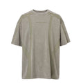 FCE waste soil wind old function burr destruction short sleeved deconstruction splicing color collision trendy high street loose men's and women's T-shirts